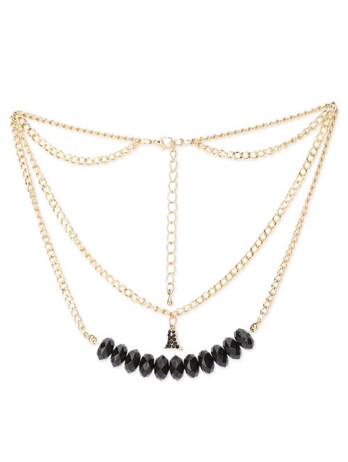 black metal alloy necklace - 10256029 - Very Small Image - 1