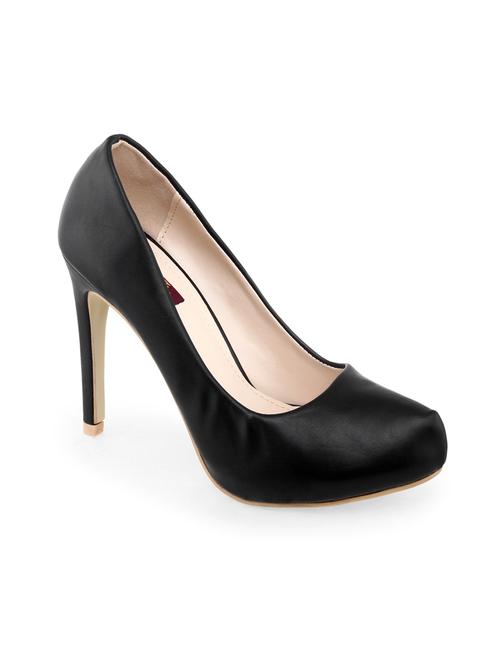 black leatherette pumps - 10257665 - Very Small Image - 1