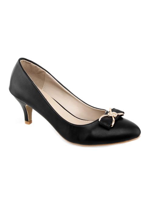 black leatherette pumps - 10257677 - Very Small Image - 1