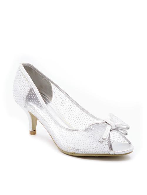 silver leatherette sandal - 10260089 - Very Small Image - 1