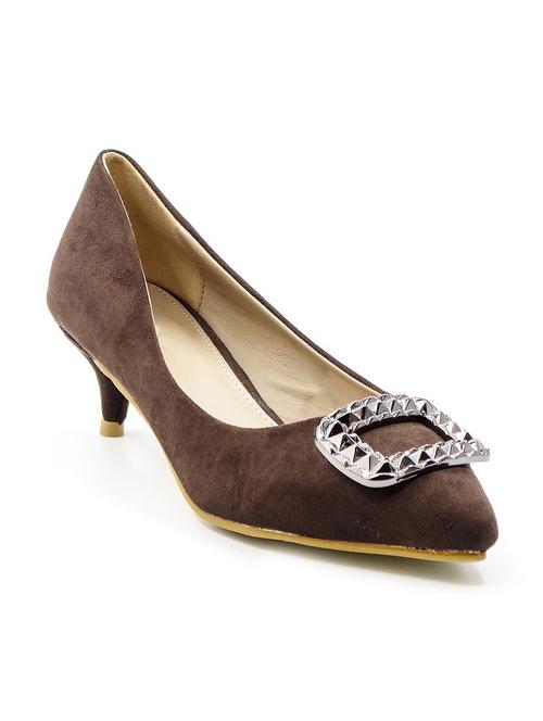 brown suede pump - 10260109 - Very Small Image - 1