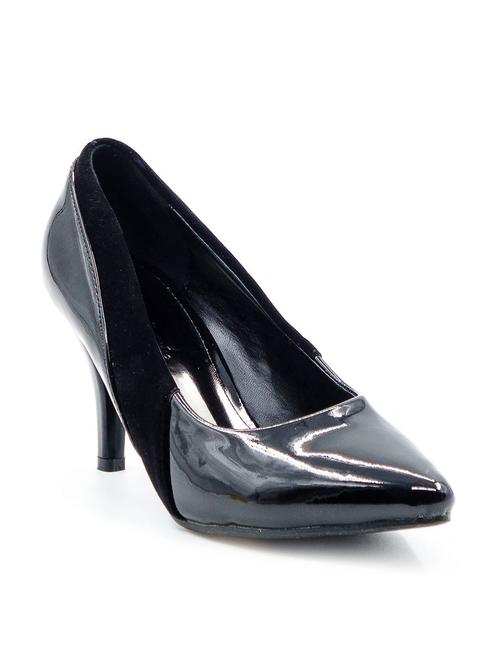 black leather slip on pump - 10260126 - Very Small Image - 1