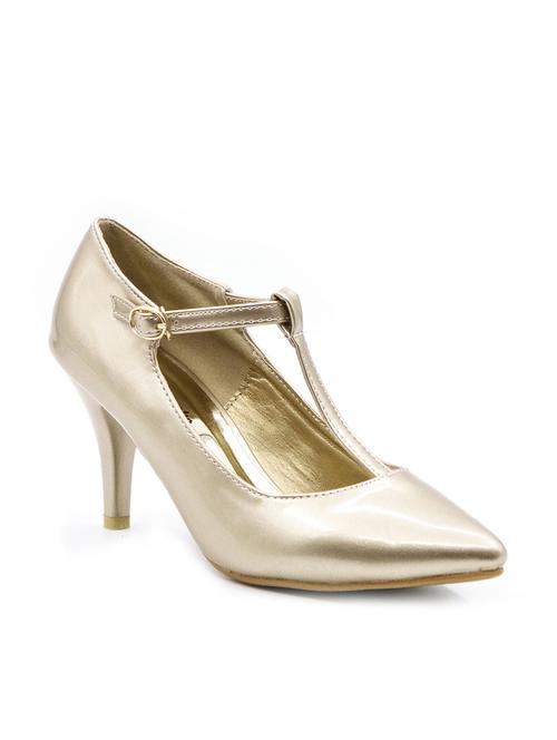 gold ankle strap sandal - 10260129 - Very Small Image - 1