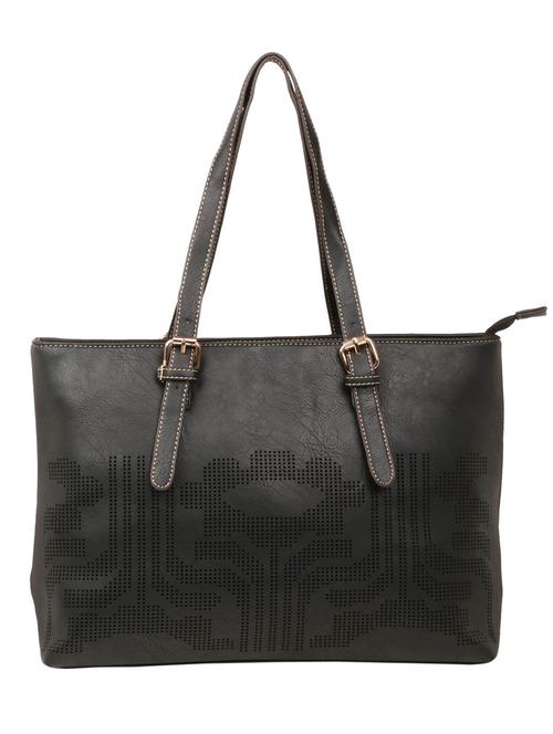 black leatherette handbag - 10265882 - Very Small Image - 1