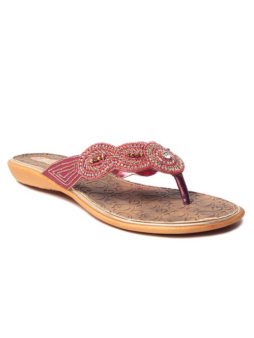 pink leatherette sandals - 10277266 - Very Small Image - 1