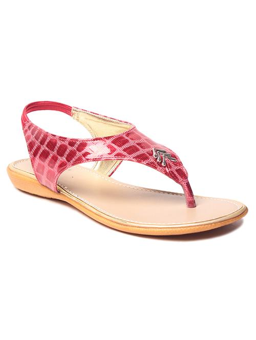 red leatherette sandal - 10277271 - Very Small Image - 1