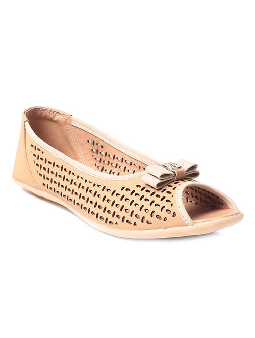 beige leatherette closed back sandals - 10277354 - Very Small Image - 1