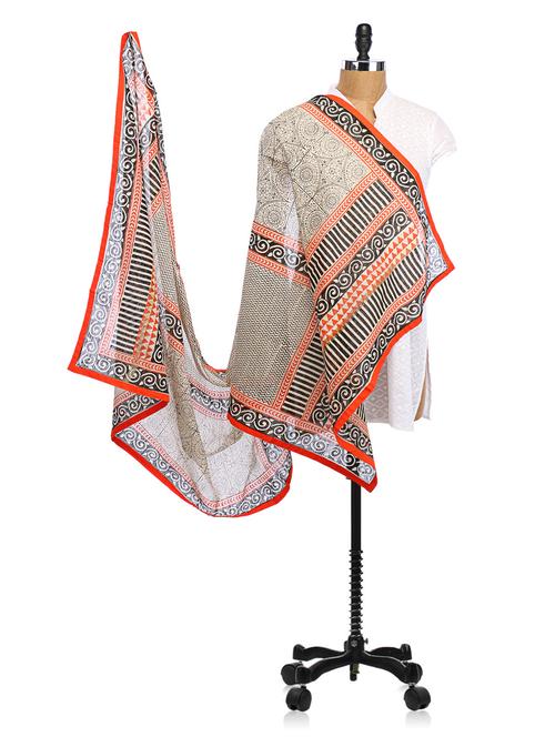 printed maheshwari silk dupatta - 1027835 - Very Small Image - 1