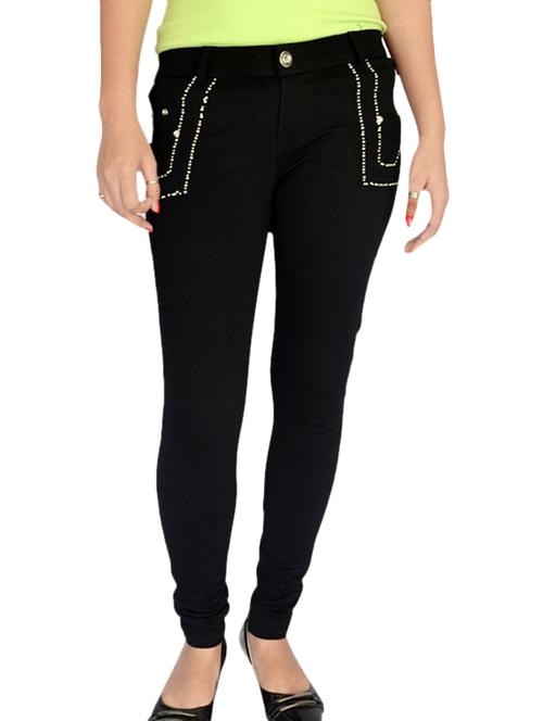 black cotton trousers - 10294931 - Very Small Image - 1