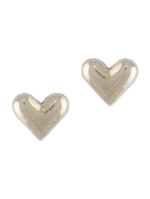 heart shaped silver studs - 1029500 - Very Small Image - 1