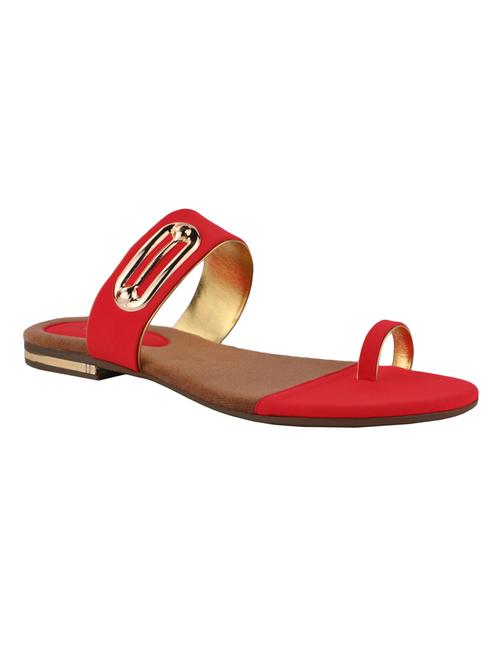 red leatherette sandal - 10295556 - Very Small Image - 1