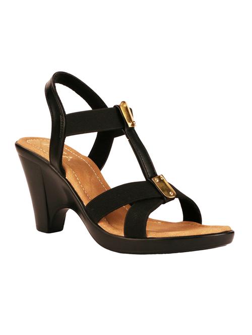 black leatherette sandal - 10295568 - Very Small Image - 1