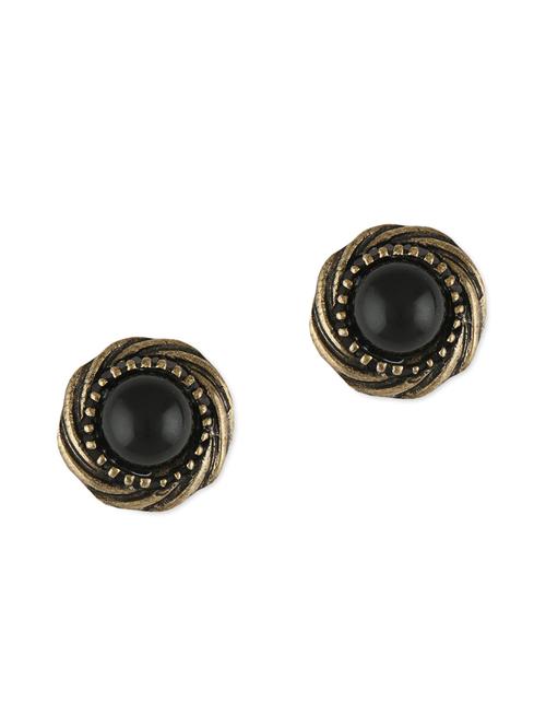 twisted circle black studs - 1029570 - Very Small Image - 1