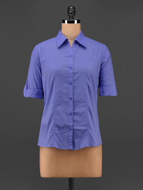 solid cotton shirt - 1029752 - Very Small Image - 1