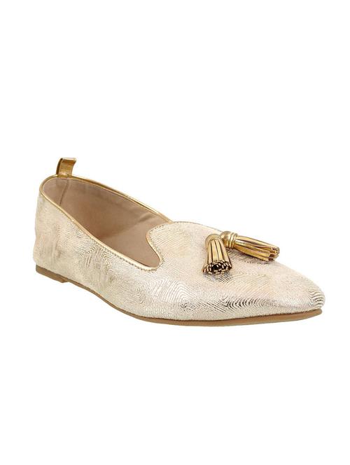 gold leatherette ballerina - 10298595 - Very Small Image - 1