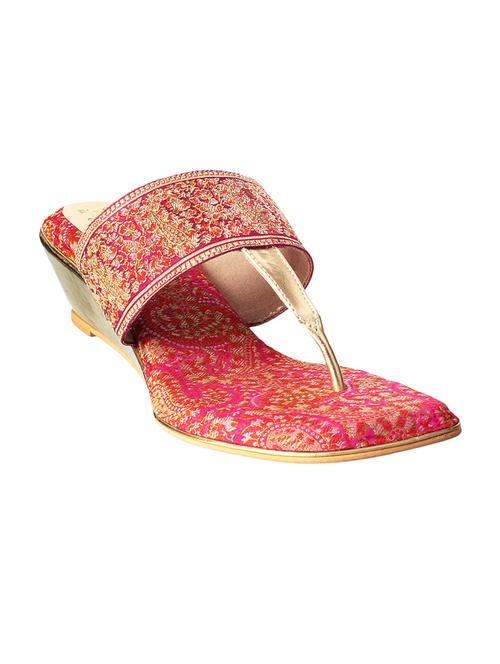 pink leatherette sandals - 10298647 - Very Small Image - 1