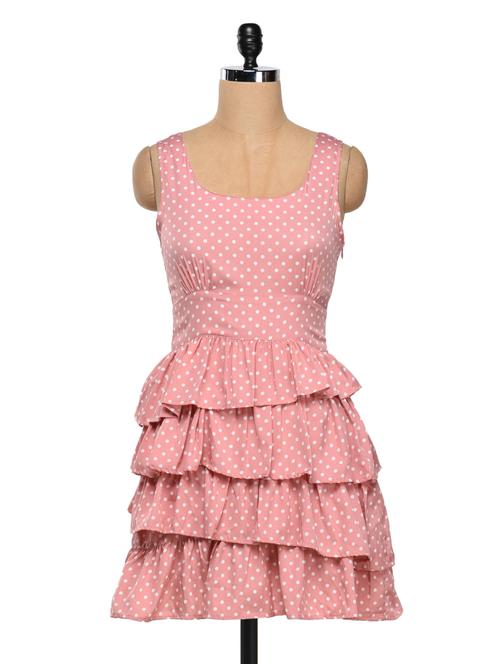 polka dots polycrepe dress - 1029974 - Very Small Image - 1