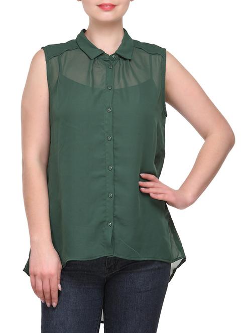 sleeveless chiffon shirt - 1030105 - Very Small Image - 1