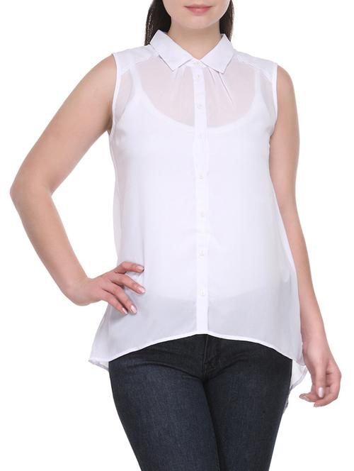 sleeveless chiffon shirt - 1030108 - Very Small Image - 1