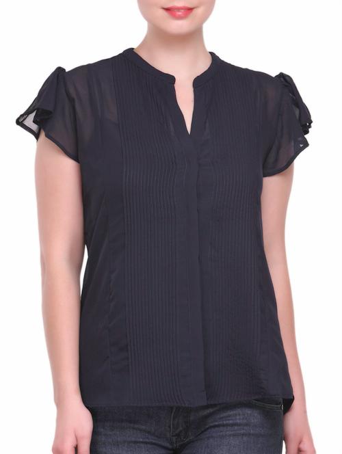 solid black casual shirt - 1030135 - Very Small Image - 1