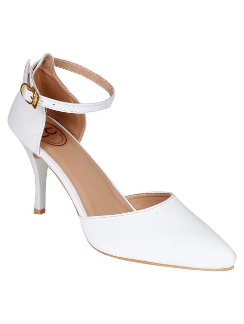 white leatherette sandal - 10301963 - Very Small Image - 1