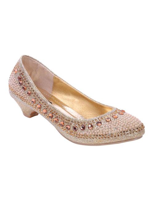 gold leatherette pumps - 10305992 - Very Small Image - 1