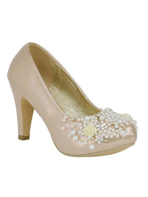 maroon leatherette pumps - 10306000 - Very Small Image - 1