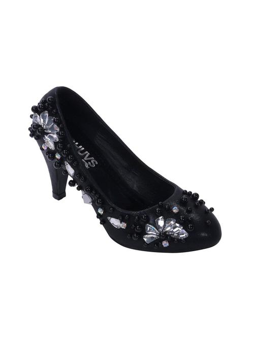 black leatherette pumps - 10306004 - Very Small Image - 1