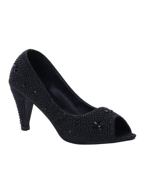 black leatherette sandals - 10306009 - Very Small Image - 1