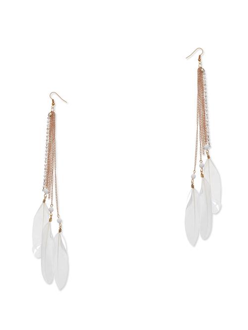 white metal alloy earring - 10308247 - Very Small Image - 1
