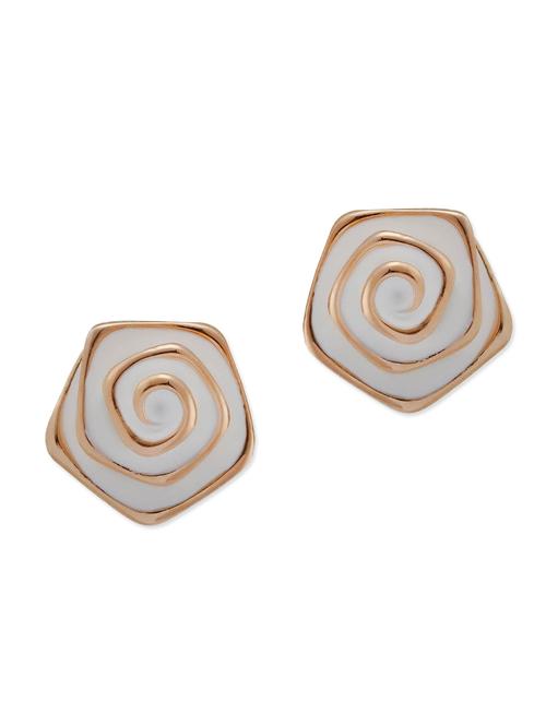 white metal alloy earring - 10308347 - Very Small Image - 1