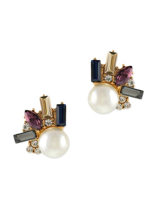 white metal alloy earring - 10308426 - Very Small Image - 1