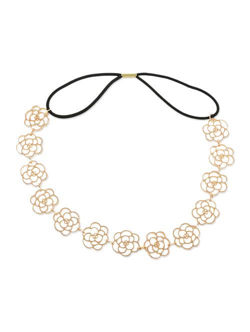 aaishwarya golden floral fashion hairband - 10308451 - Very Small Image - 1