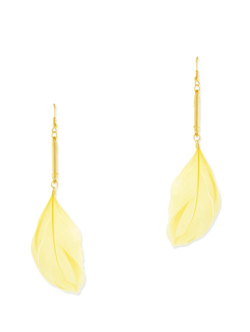 yellow metal alloy earring - 10308491 - Very Small Image - 1