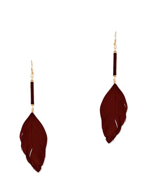 maroon metal alloy earring - 10308492 - Very Small Image - 1