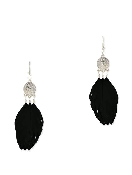 black metal alloy earring - 10308514 - Very Small Image - 1