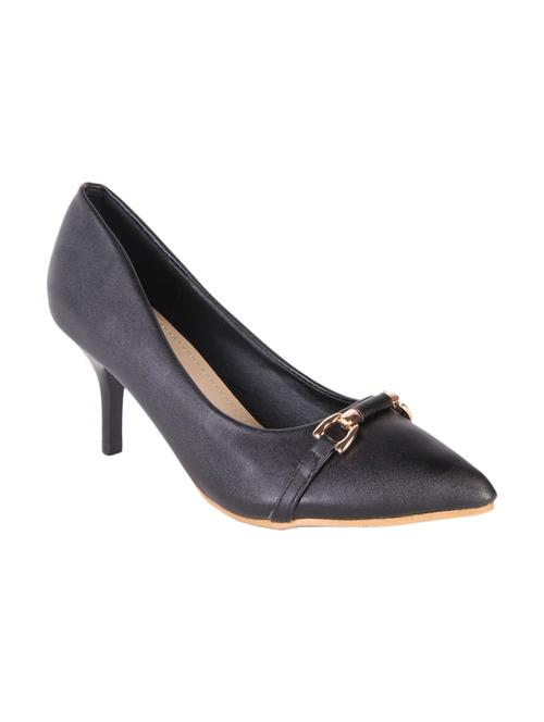 black leatherette pumps - 10327595 - Very Small Image - 1