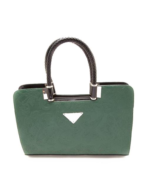 green leatherette handbag - 10330723 - Very Small Image - 1