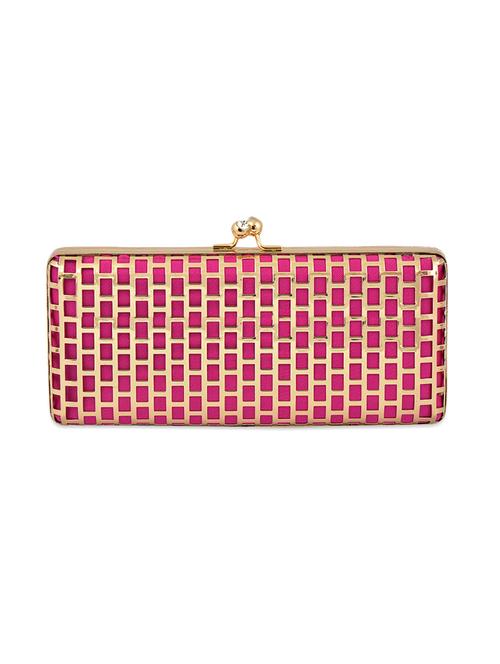 ank gold and pink box clutch - 10337580 - Very Small Image - 1