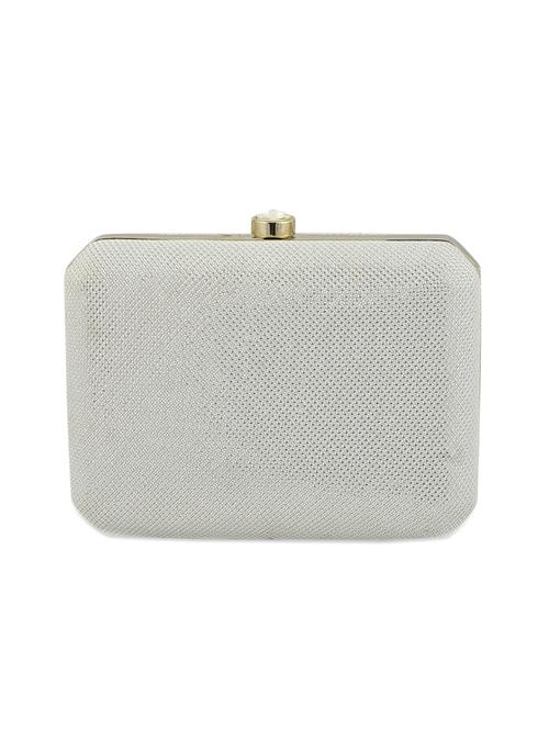 ank shimmery silver box clutch - 10337581 - Very Small Image - 1