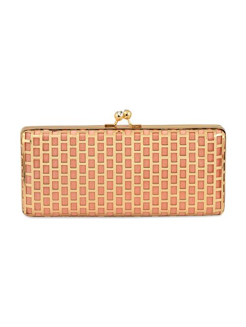 ank gold and peach box clutch - 10337583 - Very Small Image - 1