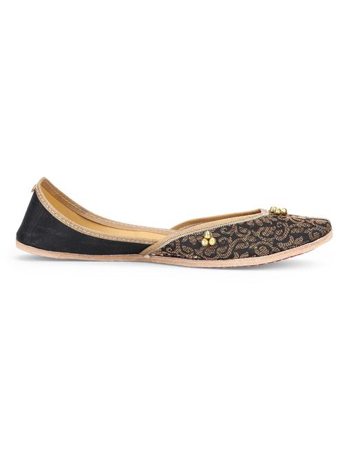 black leather handcrafted mojaris - 10344696 - Very Small Image - 1