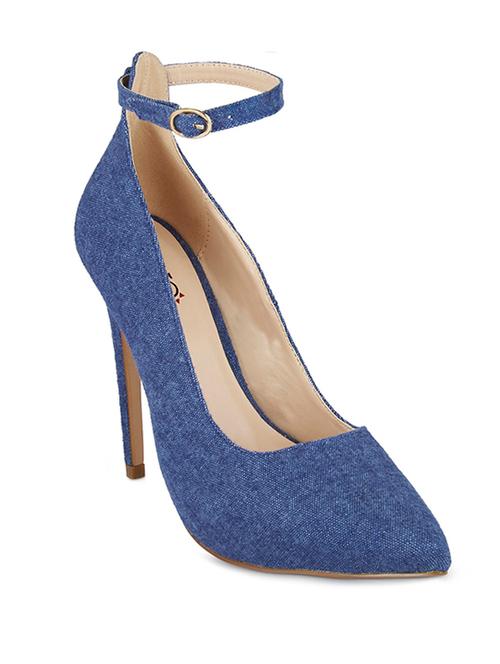 blue leatherette pumps - 10354773 - Very Small Image - 1
