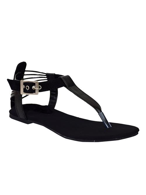 black leatherette sandal - 10355627 - Very Small Image - 1