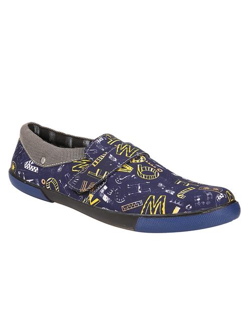 blue canvas slip on shoes - 10355691 - Very Small Image - 1