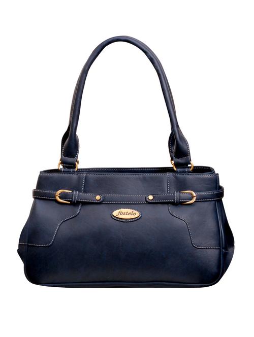blue leatherette handbag - 10356434 - Very Small Image - 1