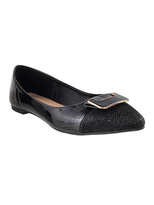 black leatherette ballerina - 10356613 - Very Small Image - 1