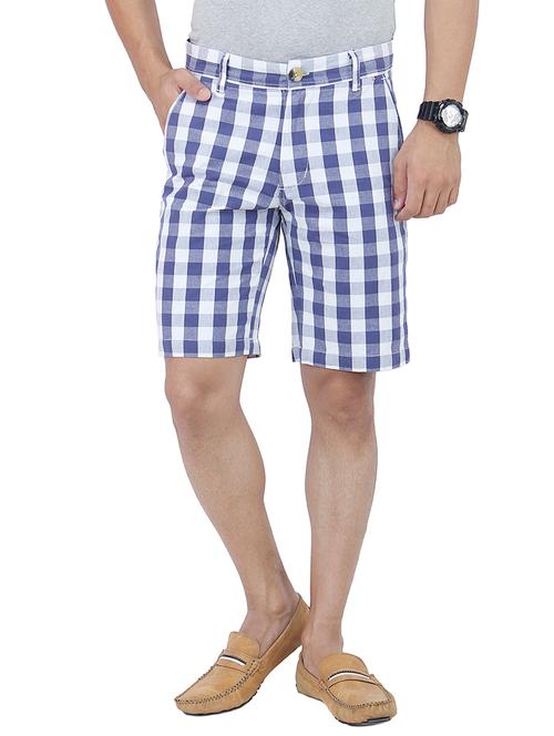 blue cotton shorts - 10359004 - Very Small Image - 1