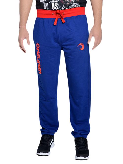blue cotton track pant - 10359107 - Very Small Image - 1