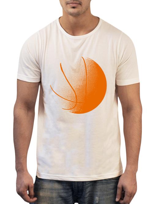 white colored cotton printed t- shirt - 10361889 - Very Small Image - 1